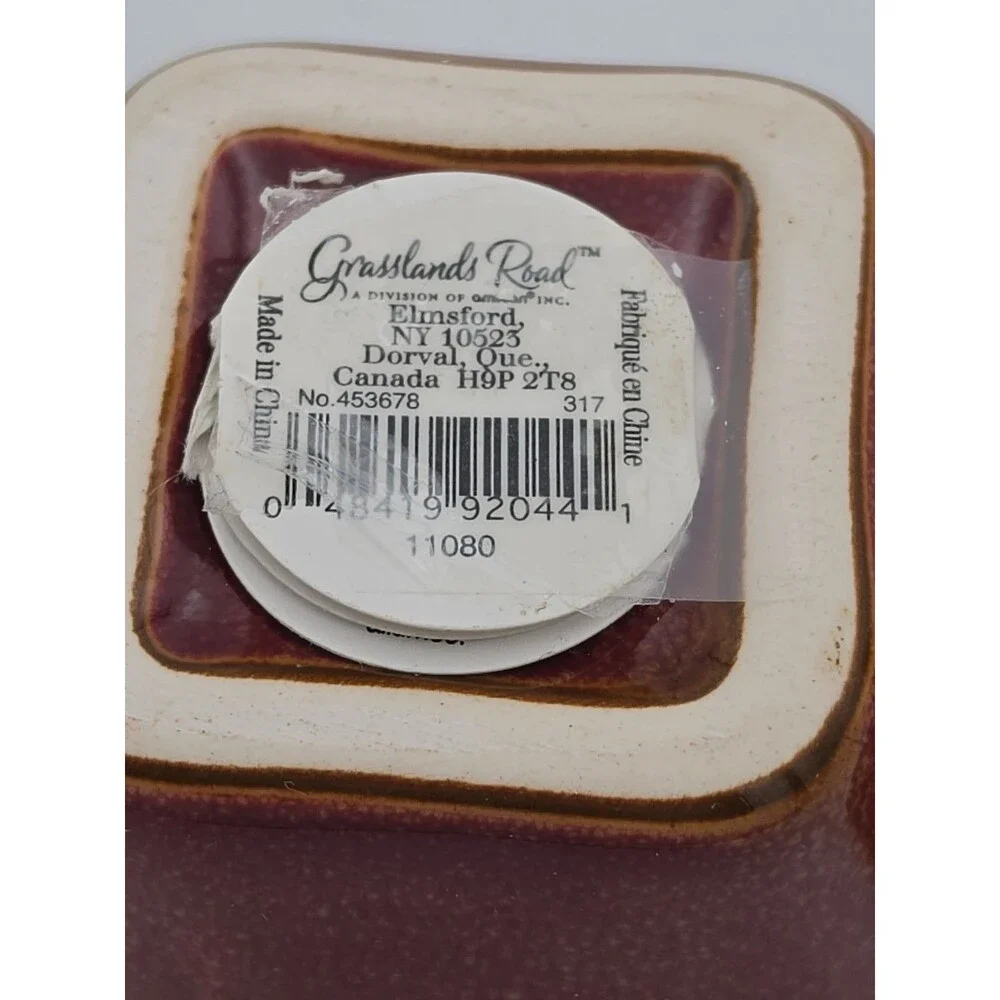 Grasslands Road Ceramic Candle Jar w/ Lid Fall Harvest Kitchen Decor #4536